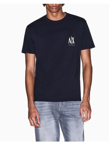 armani exchange t-shirt xm000365af12308-ub101 navyblue