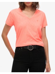 superdry d1 studios slub emb vee tee μπλουζα γυναικειο w1011828a-mmf coral