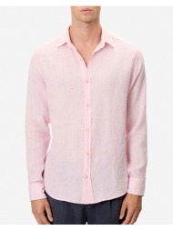 dirty laundry classic linen shirt dlms000134-bubblegum pink