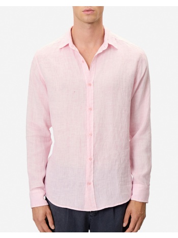 dirty laundry classic linen shirt dlms000134-bubblegum pink