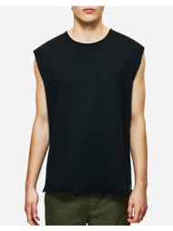 dirty laundry slub tank top with raw edges dlmtt000002-black black
