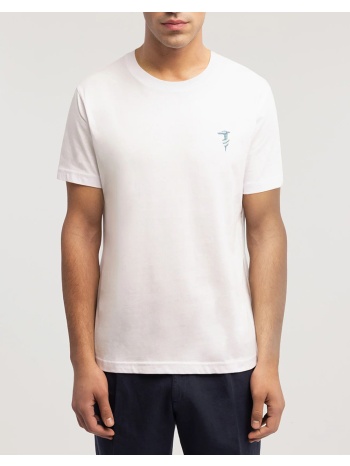 trussardi regular fit chromed greyhound t-shirt