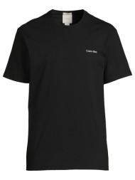 calvin klein ss micro logo crewneck tee lv04lc255g-ub1 black
