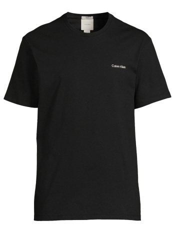 calvin klein ss micro logo crewneck tee lv04lc255g-ub1 black