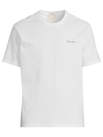 calvin klein ss micro logo crewneck tee lv04lc255g-yaf white