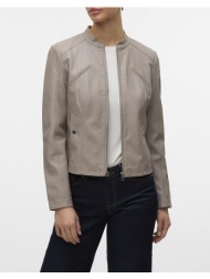 vero moda vmfavodona short coated jacket noos 10288555-moon rock gray
