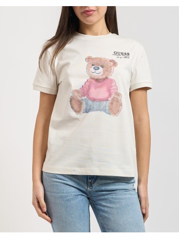guess carla cn ss t-shirt μπλουζα γυναικειο
