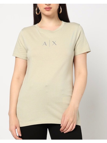 armani exchange t-shirt xw001459af10356-u6275 biege