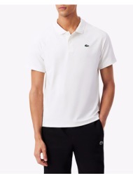 lacoste μπλουζα πολο κμ polo ss 3dh0159-001 white