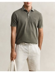 gant μπλουζα κμ sunfaded ss polo 3g2014057-379 darkgreen
