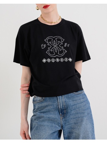 guess gabi ss cn t-shirt μπλουζα γυναικειο v6gi10k2977-jblk