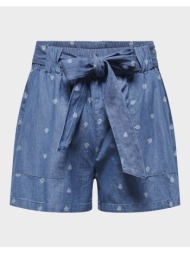 only onlnova azure talia shorts wvn 15370342-medium blue denimpaisley blue