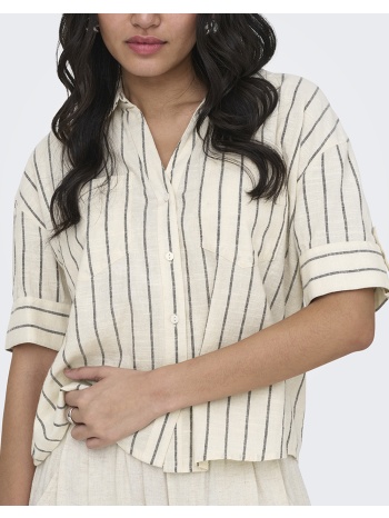 only onltizana stripe s/s shirt wvn noos 15372608-silver σε προσφορά