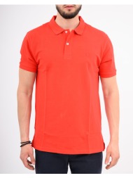 the bostonians μπλουζα polo pique regular fit 3ps0001-orange orange