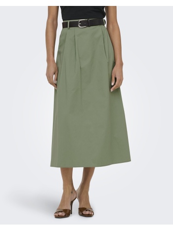 only onlzora hw long belt skirt pnt 15370607-oil green olive σε προσφορά