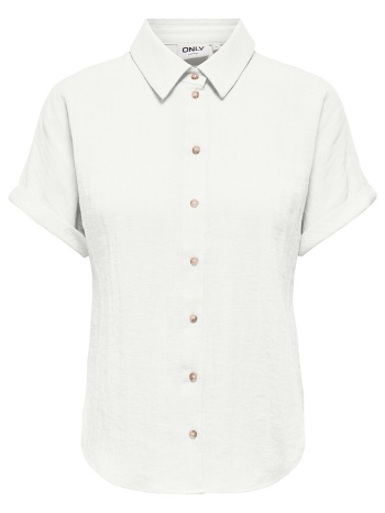 only onlita s/s linen look shirt tlr 15371917-bright white σε προσφορά