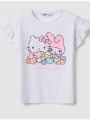 ovs t-shirt rufle hk-melody 2557092-brilliant white white