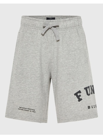 funky buddha shorts fbm013-051-03-grey mel gray
