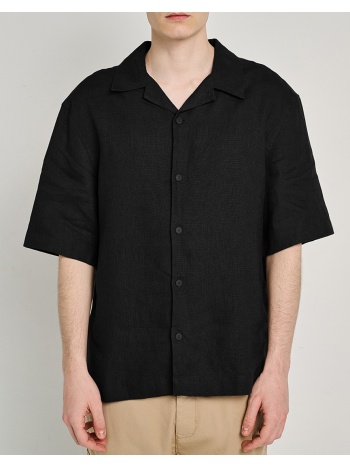 staff ron man shirt linen short sleeve 30%linen 70%co σε προσφορά