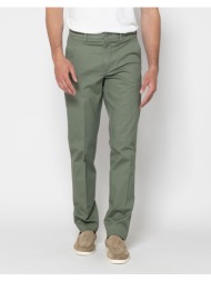the bostonians παντελονι chinos dobby regular fit 3cn1696t303-olive olive