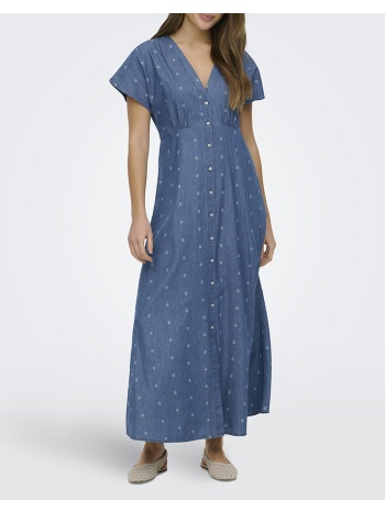 only onlnova azure long dress wvn 15370341-medium blue σε προσφορά