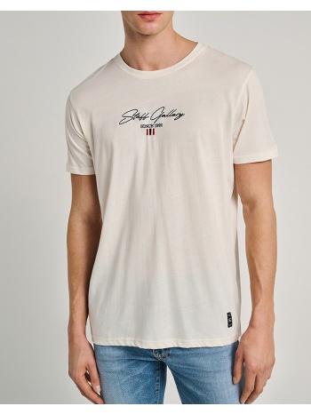 staff marco man t-shirt 100%co 64-013.055-ν0024 offwhite σε προσφορά