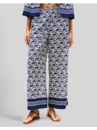 tommy hilfiger swimshop silk voile aop pants ww0ww49560-0yf navyblue
