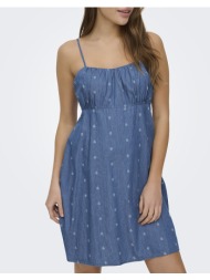 only onlnova azure alexis dress wvn 15370339-medium blue denimpaisley blue