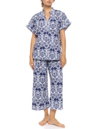 pink label pyjama buttoned blue tropical s1551-type multi