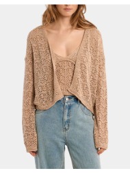 molly bracken ladies knitted cardigan la1501ep-beige biege