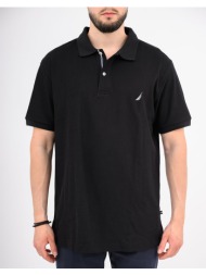 nautica μπλουζα πολο κμ cabin b&t polo shirt 3ncn1cr0125-011 black