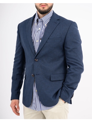 lexton σακακι 08.37.mix linen jacket-navy navyblue σε προσφορά
