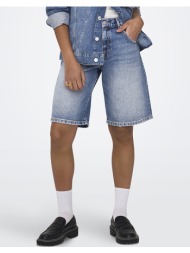only onlmate reg baggy long shorts dnm noos 15340976-medium blue denim denimblue