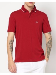 armani exchange polo shirt xm001289af10363-u5101 darkred
