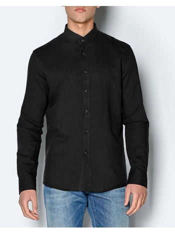 brokers ανδρικο πουκαμισο regular μ/μ 2301660108-80 black