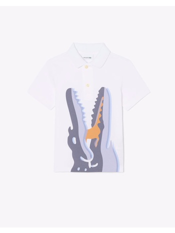 lacoste μπλουζα πολο κμ polo ss 3pj7370-001 white σε προσφορά