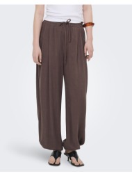 only onlsiesta mw linen bl baggy barrel pnt 15373197-shopping bag brown