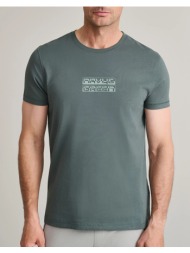 navy&green μπλουζα λαιμοκοψη 24tu.346/8r-army green armygreen