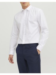jack&jones jjejoe shirt ls plain noos 12187222-white white