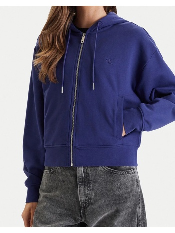 calvin klein ls monogram terry crop relaxed f σε προσφορά