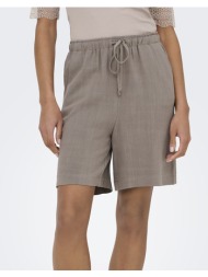 only onlsiesta mw pull-up lin bl shorts noos 15333032-walnut sandybrown
