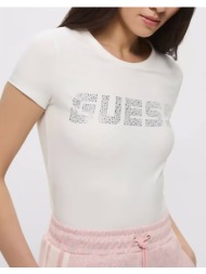guess new kiara ss t-shirt μπλουζα γυναικειο v5gi20j1314-g6k5 offwhite
