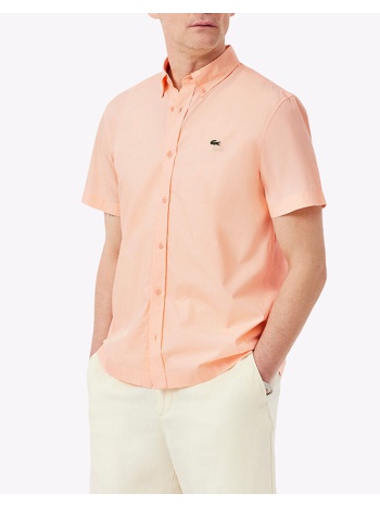 lacoste πουκαμισο κμ shirt ss 3ch2312-big coral σε προσφορά