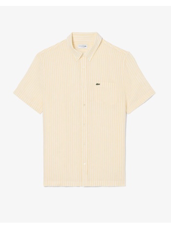lacoste πουκαμισο κμ shirt ss 3ch8061-2ai lightyellow σε προσφορά