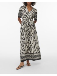 vero moda vmkamille 2/4 ankle dress wvn btq be 10347547-blackkamilla multi