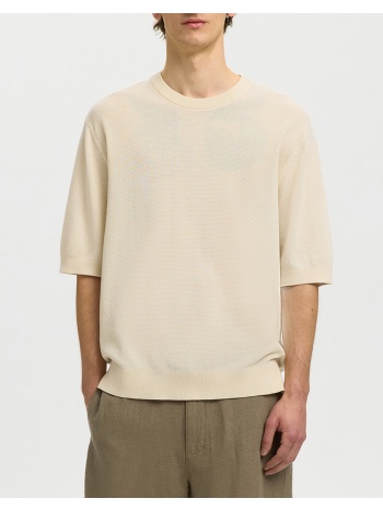 selected slhtorino ss relaxed structure crew neck σε προσφορά
