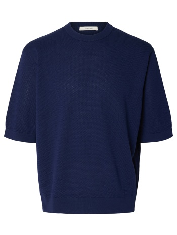 selected slhtorino ss relaxed structure crew neck σε προσφορά