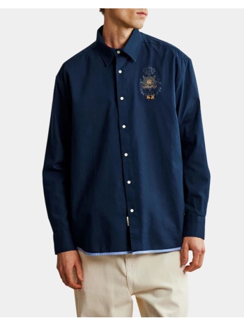 la martina πουκαμισο μμ man shirt l/s light cotton lin σε προσφορά