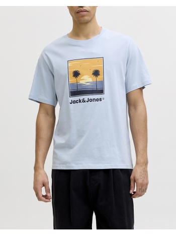 jack&jones jjperry tee ss crew neck 12288351-celestial blue σε προσφορά
