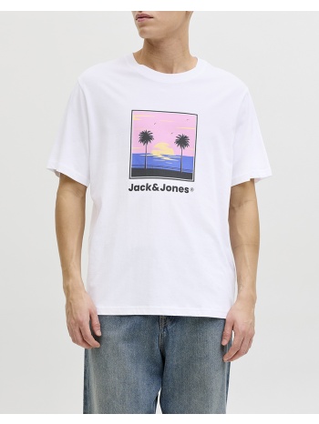 jack&jones jjperry tee ss crew neck 12288351-bright white σε προσφορά